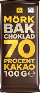 Garant Bakchoklad Mörk 70% 100g Garant