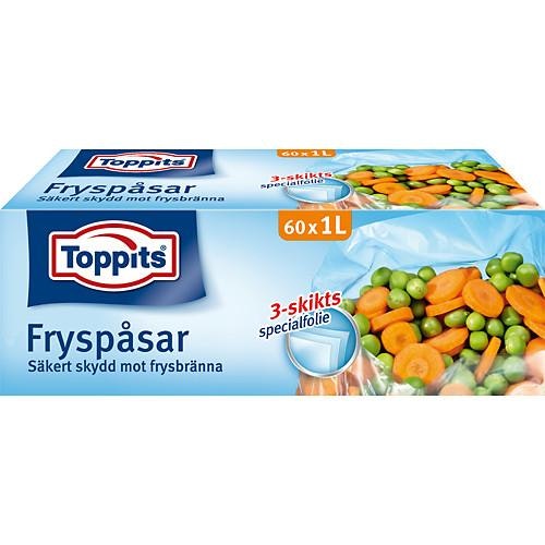 Toppits Fryspåse 1L 60-p Toppits