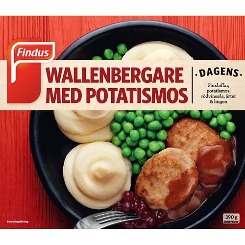 Findus Wallenbergare med Potatismos Fryst Findus