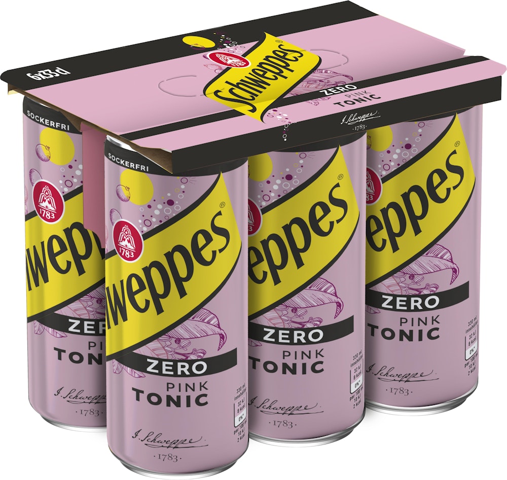 Schweppes Pink Tonic Zero 6x33cl Schweppes