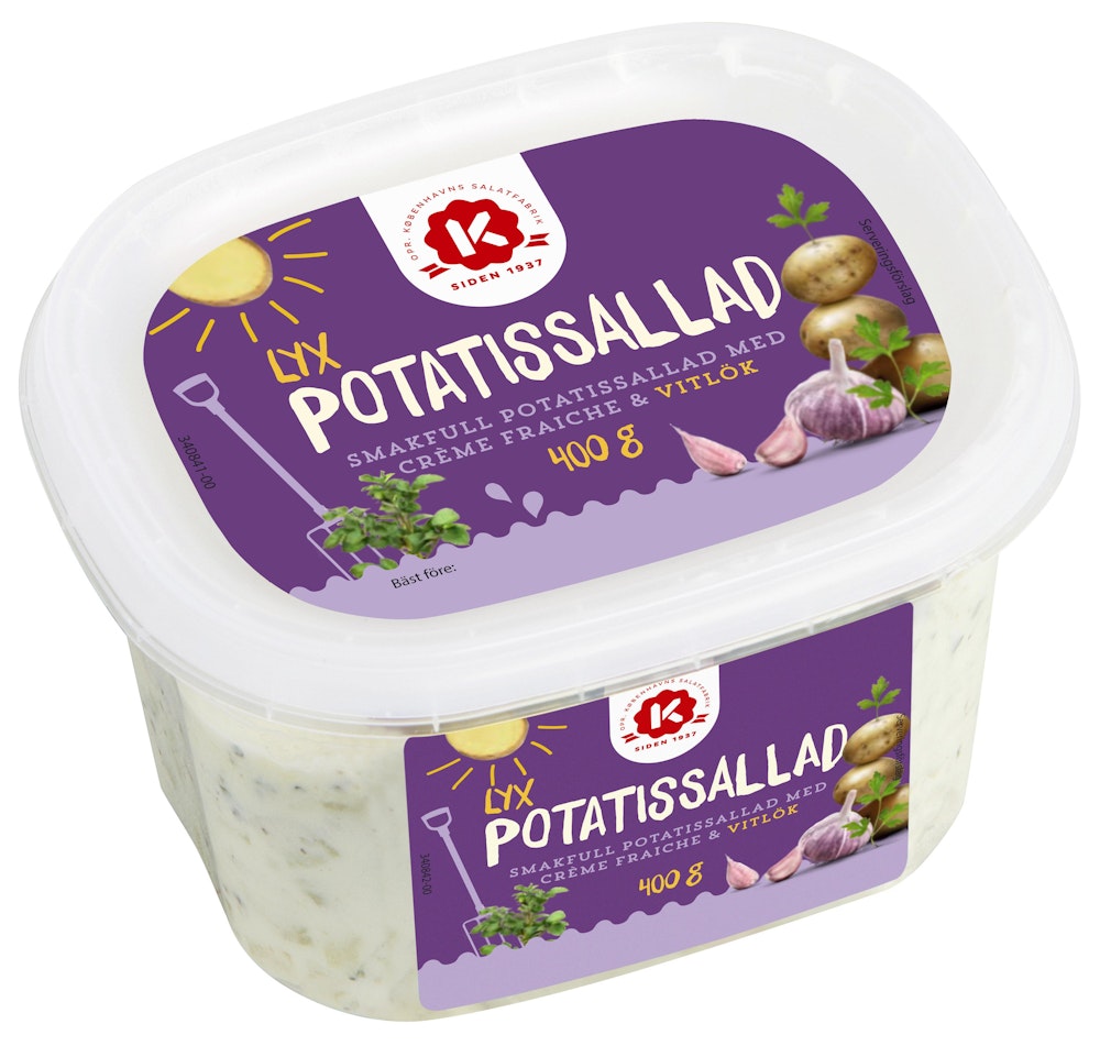 K-salat Potatissallad Lyx med Vitlök K-salat