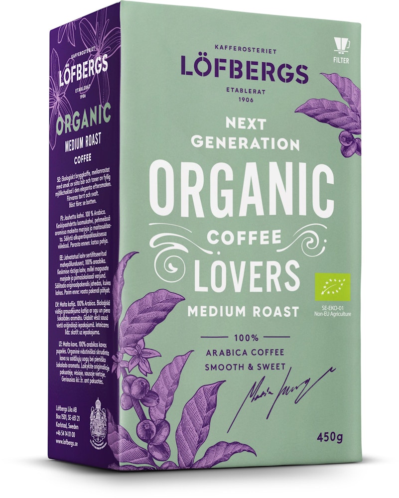 Löfbergs Kaffe Organic Medium Roast EKO 450g Löfbergs