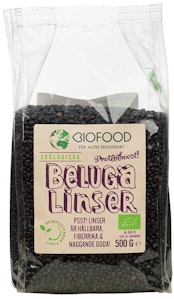 Biofood Linser Beluga EKO 500g Biofood