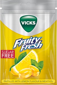 Vicks Fruity Fresh Lemon 72g Vicks