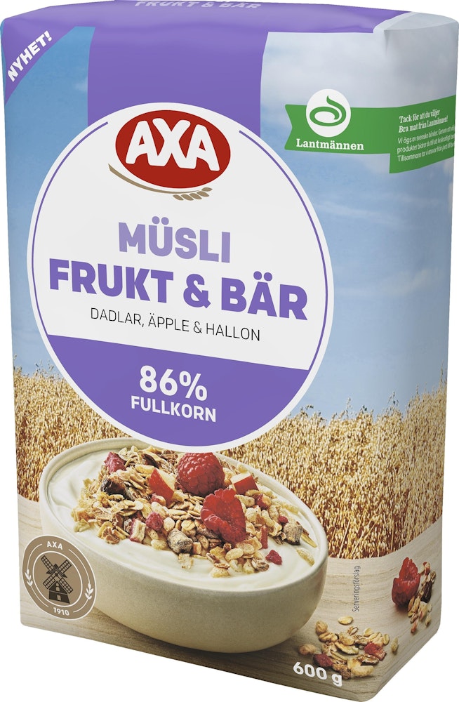 AXA Müsli Frukt & Bär 600g Axa