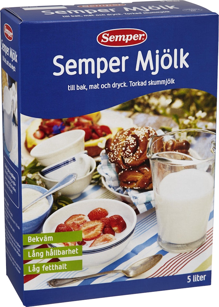 Semper Mjölkpulver Fettfri 480g Semper