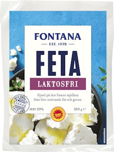Fontana Fetaost Laktosfri 23% 150g Fontana