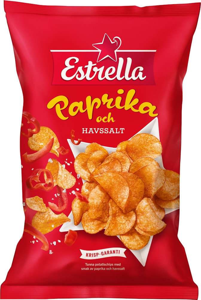 Estrella Chips Paprika & Havssalt 275g Estrella