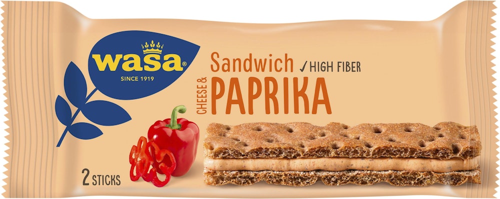 Wasa Sandwich Cheese/Paprika 37g Wasa