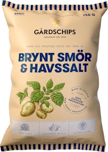 Gårdschips Chips Brynt Smör & Havssalt 150g Gårdschips