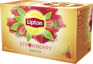 Lipton Svart Te Strawberry 20-p Lipton