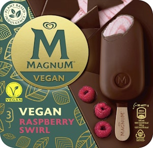 Magnum Rasperry Swirl Vegan 3-p GB Glace