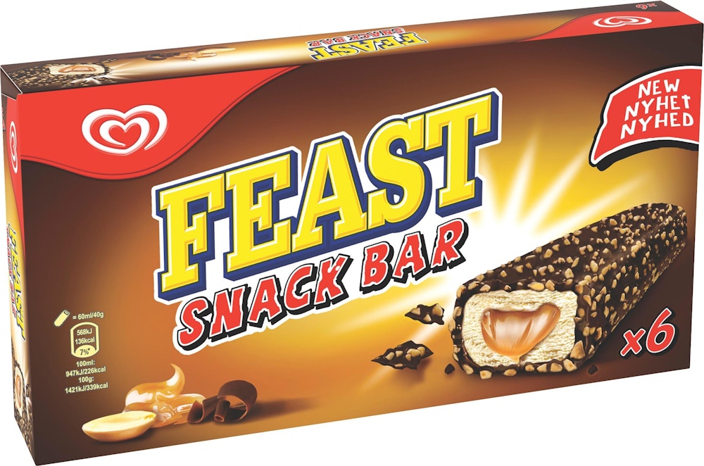 Daloplast Feast Snack Bar 6-p GB Glace