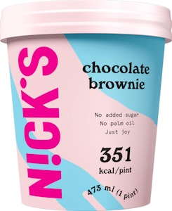 Nick´s Glass Chocolate Brownie 473ml Nick's
