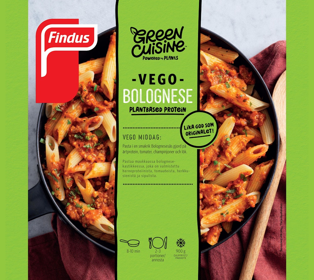 Green Cuisine Vego Bolognese Fryst 900g Green Cuisine