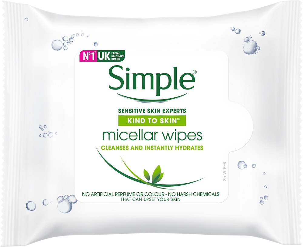 Simple Micellar Cleansing Wipes 25-p Simple