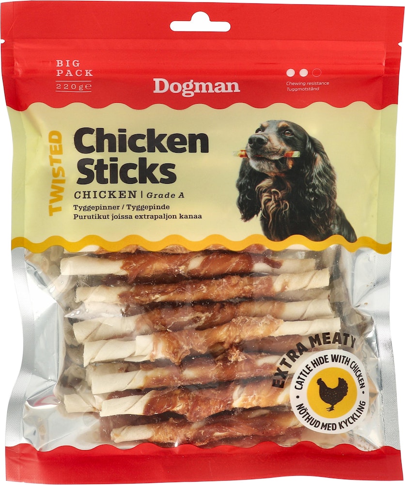 Dogman Chicken Sticks 25-p 220g Dogman
