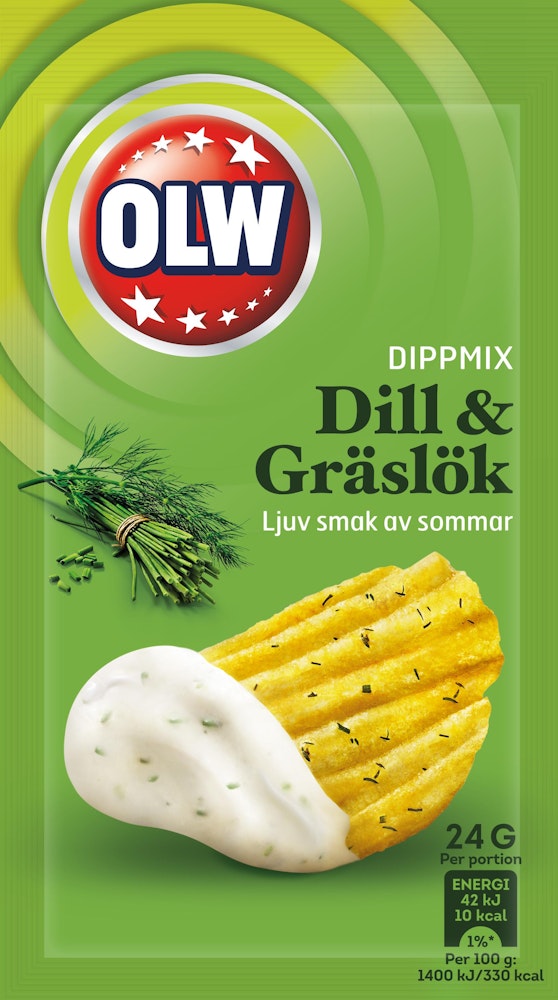 OLW Dipmix Dill & Gräslök 24g OLW
