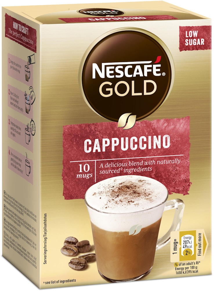 Nescafé Snabbkaffe Cappuccino 10-p Nescafé