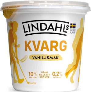 Lindahls Kvarg Vanilj Utan Tillsatt Socker0,2% 900g Lindahls
