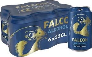 Falcon Öl Alkoholfri 0,0% 6x33cl Falcon Lager