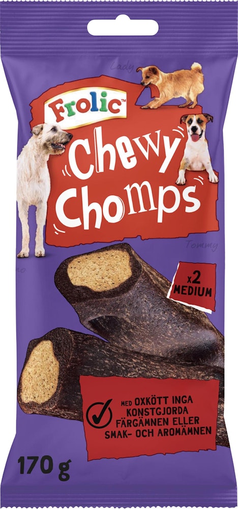 Frolic Chewy Chomps Hundgodis Oxkött 170g Frolic
