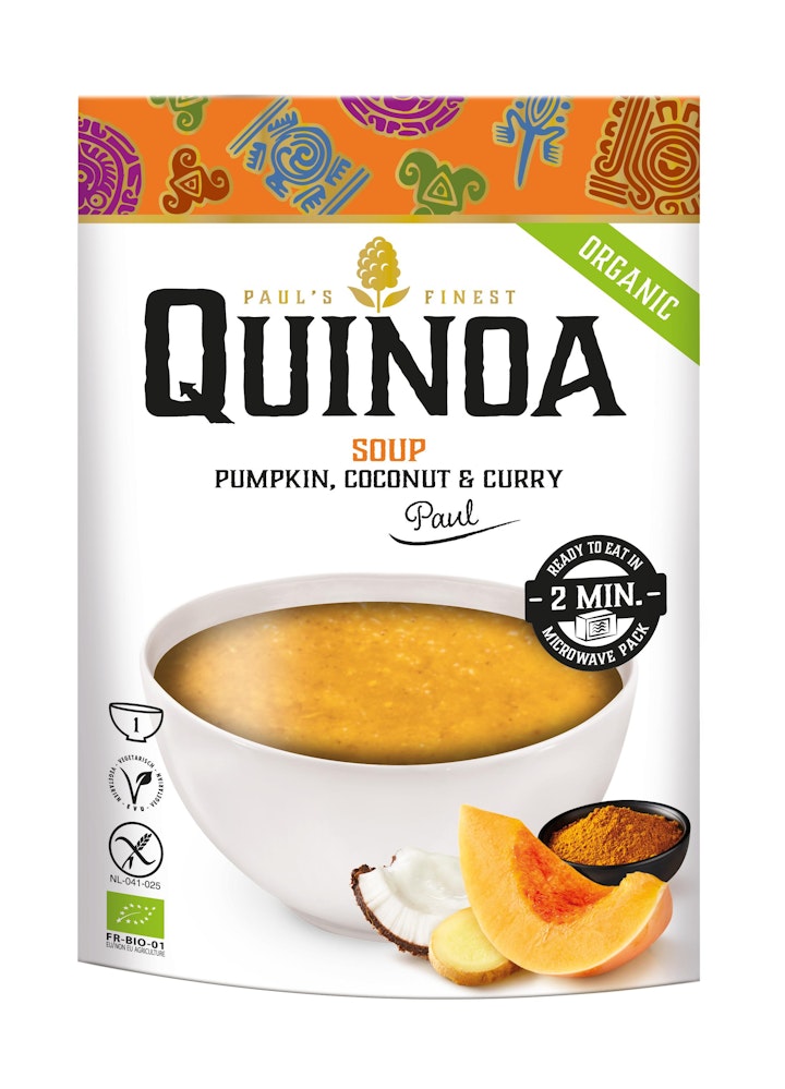 Paul's Finest Quinoa Quinoasoppa Pumpa Kokos & Curry EKO Paul's Finest Quinoa