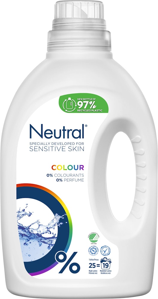 Neutral Flytande Tvättmedel Color Parfymfri Neutral