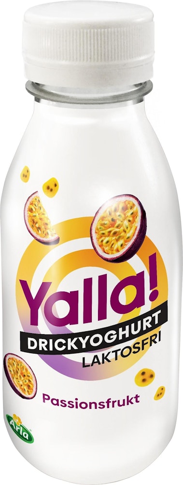 Yoggi Drickyoghurt Passionfrukt Laktosfri 0,5% 350ml Yalla