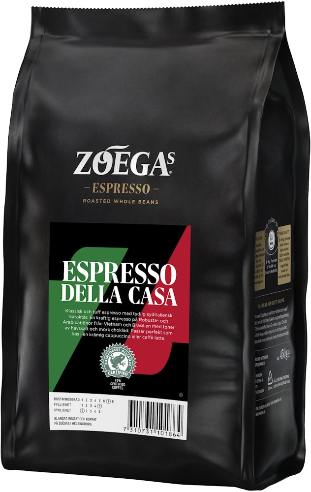 Zoegas Kaffebönor Espresso Della Casa 450g Zoegas