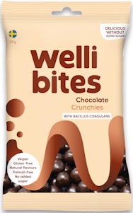 Wellibites Chocolate Crunchies 50g Wellibites
