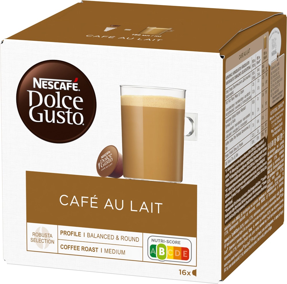Nescafé Dolce Gusto Kaffekapslar Café Au Lait 16-p Nescafé Dolce Gusto