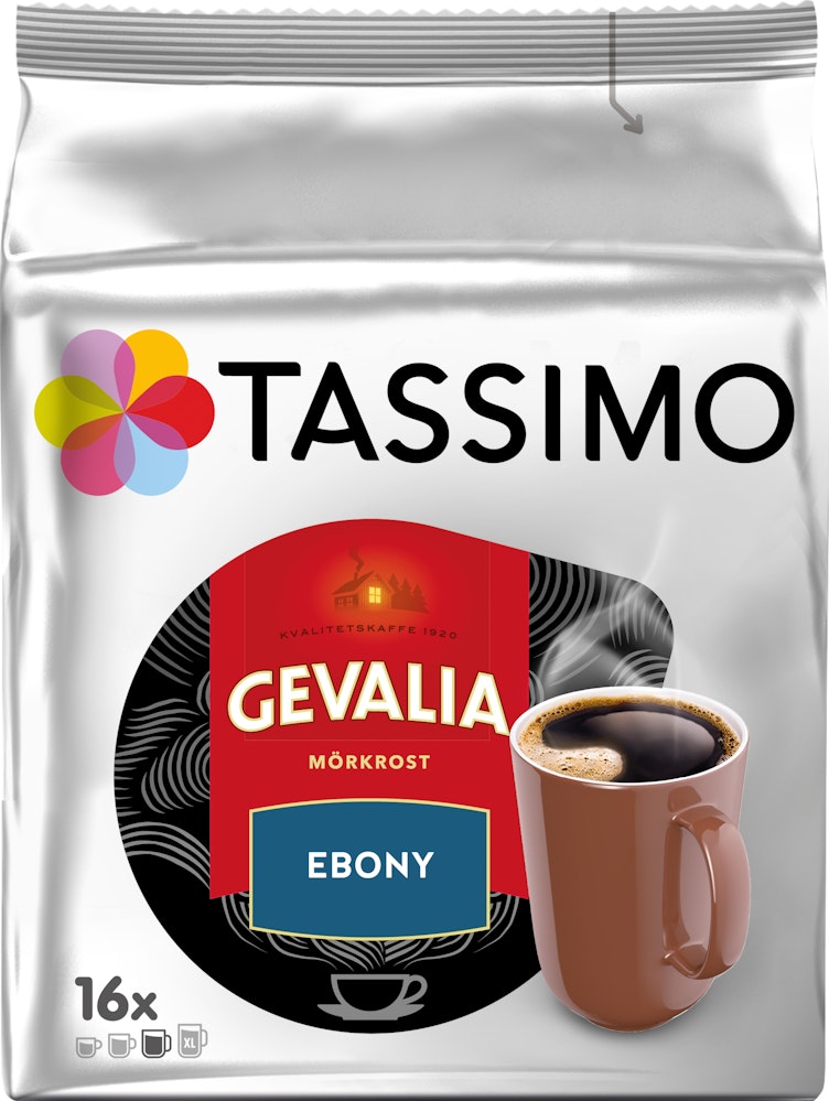 Gevalia Kaffekapslar Tassimo Ebony 16-p Gevalia
