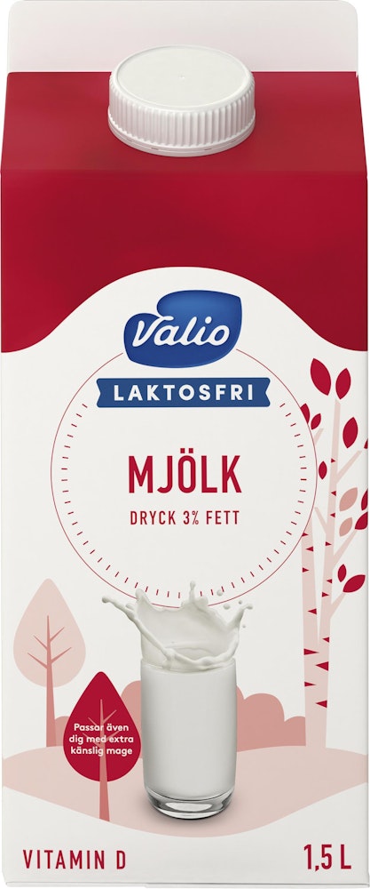 Valio Standardmjölk Laktosfri 3% 1,5L Valio