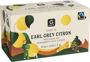 Garant Te Earl Grey Citron Fairtrade 20-p