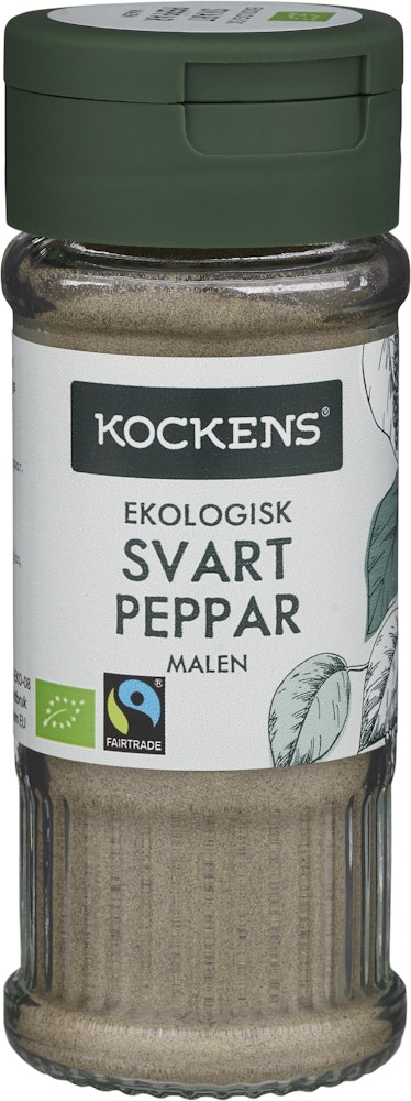 Kockens Svartpeppar Mald EKO Fairtrade 35g Kockens
