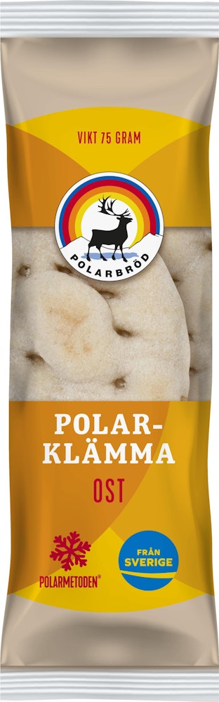 Polarbröd Polarklämma med Ost Fryst 75g Polarbröd