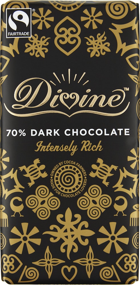 Divine Choklad Mörk 70% Fairtrade Divine