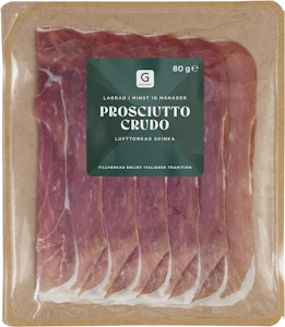 Garant Prosciutto Crudo Skivad 80g Garant