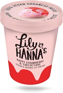 Lily & Hanna Glass Happy Strawberry & Cheesecake Vegansk EKO 465ml Lily & Hanna's