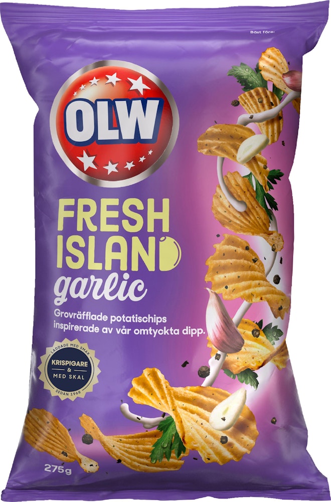 OLW Chips Fresh Island Garlic OLW