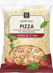 Garant Riven Ost Pizza 25% 150g Garant
