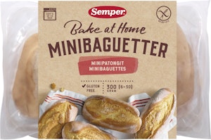 Semper Minibaguetter Glutenfri 300g Semper