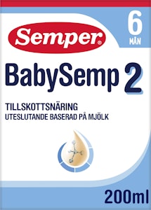 Semper Tillskottsnäring BabySemp 2 Drickfärdig 6M 200ml Semper