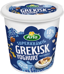 Arla Grekisk Yoghurt Naturell 10% 1000g Arla