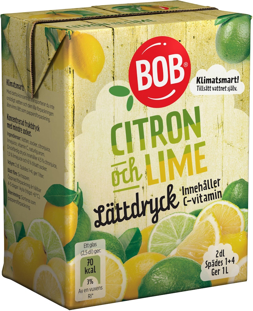 Bob Lättdryck Citron/Lime BOB