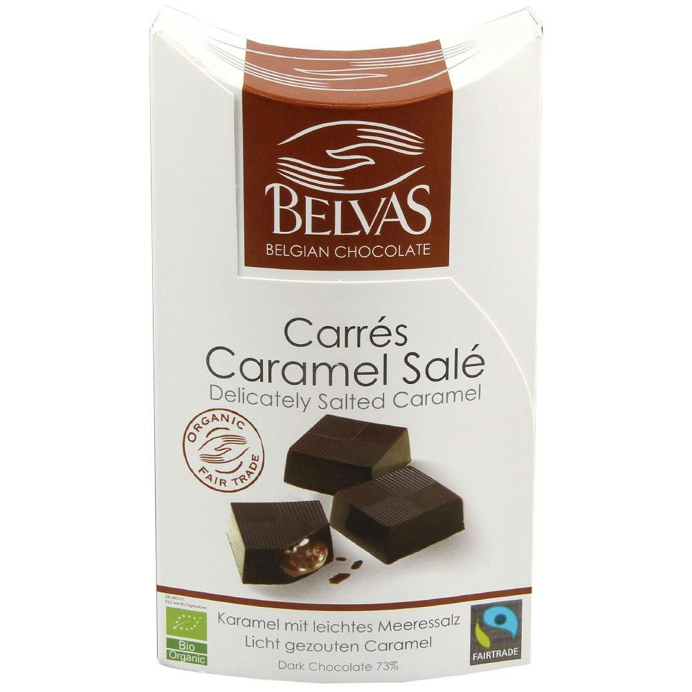 Belvas Mörk Fylld Choklad Salt Karamell EKO Fairtrade Belvas