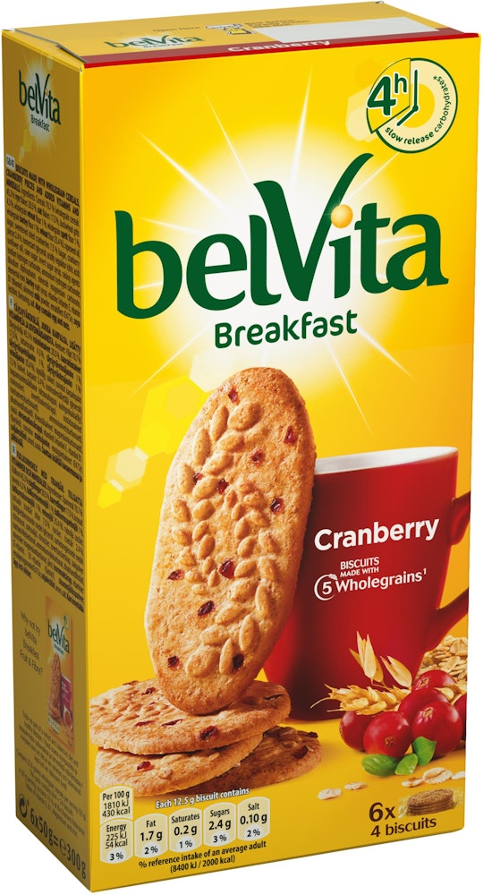 Belvita Biscuit Frukost Tranbär Belvita