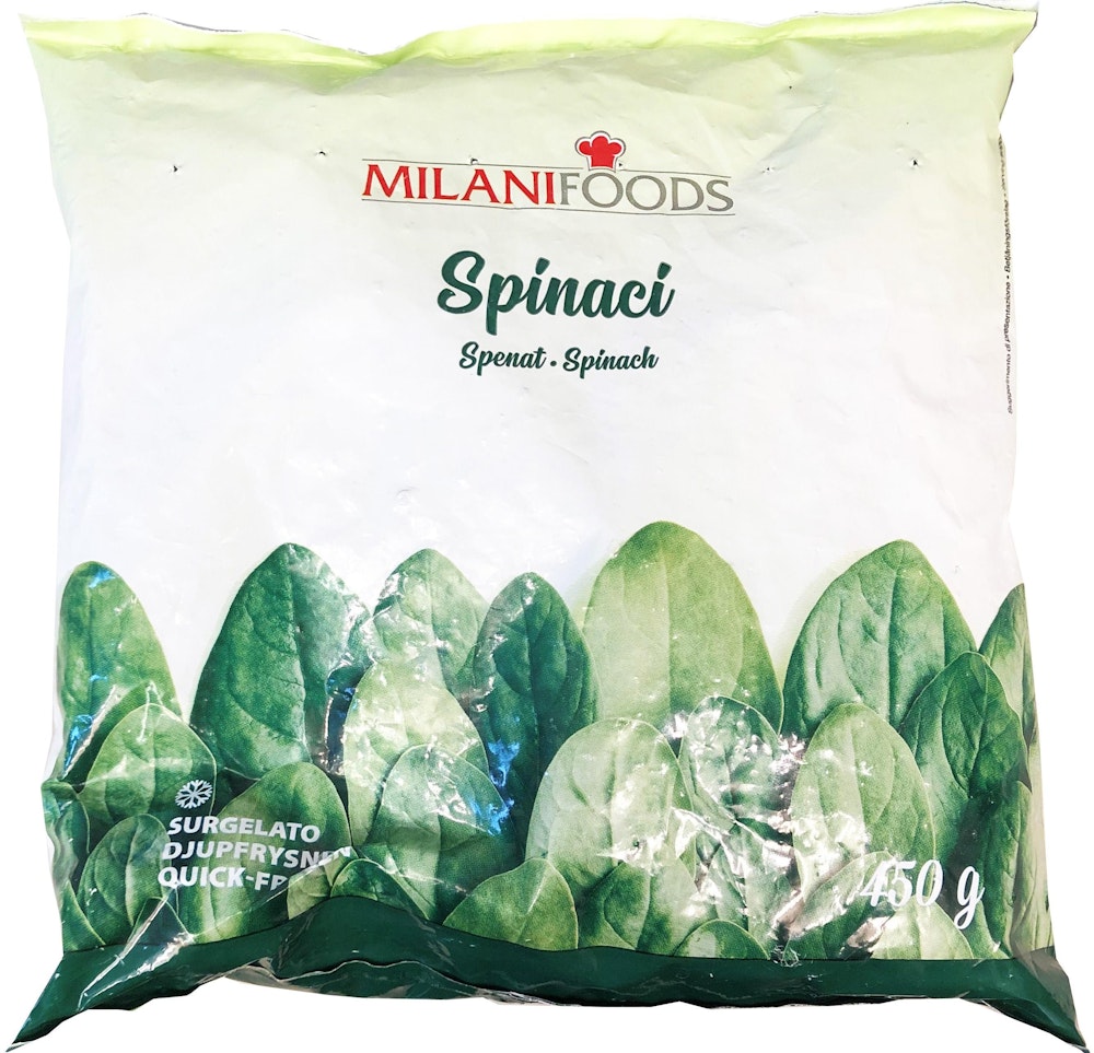 Milani Foods Bladspenat Fryst Milani Foods