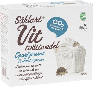 Såklart Tvättmedel Vit Oparfymerat 750g Såklart